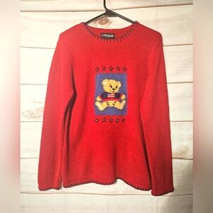 Vintage Sag Harbor Sport Bear Sweater